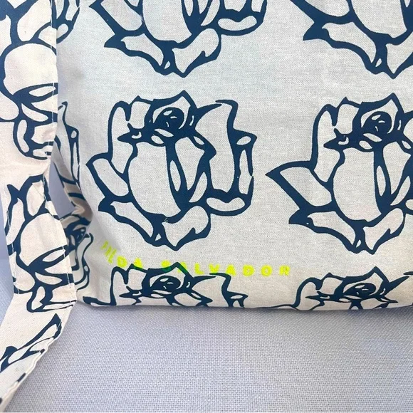 Freda Salvador Roses Canvas Bag Off White - Picture 4 of 4